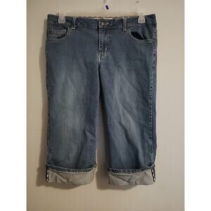 Route 66 Women's Denim Capri Jeans cuffed Size 11 / 12